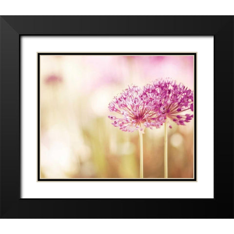 Bloom Black Modern Wood Framed Art Print with Double Matting by Cochrane, Carolyn