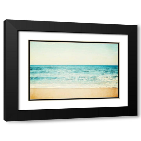 Carefree Black Modern Wood Framed Art Print with Double Matting by Cochrane, Carolyn