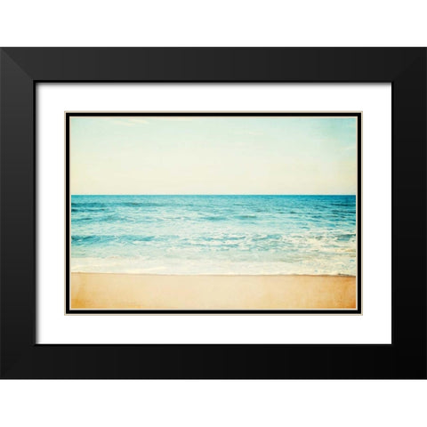 Carefree Black Modern Wood Framed Art Print with Double Matting by Cochrane, Carolyn