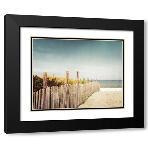 Down to the Sea Black Modern Wood Framed Art Print with Double Matting by Cochrane, Carolyn
