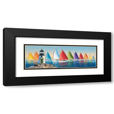 After the Races Black Modern Wood Framed Art Print with Double Matting by Caldwell Fisher, Sally