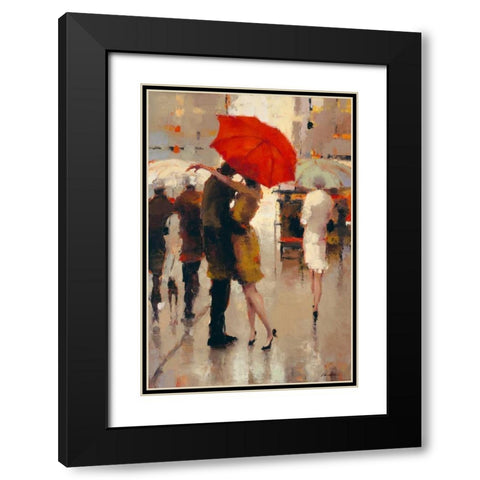 Sweet Surprise Black Modern Wood Framed Art Print with Double Matting by Christie, Lorraine