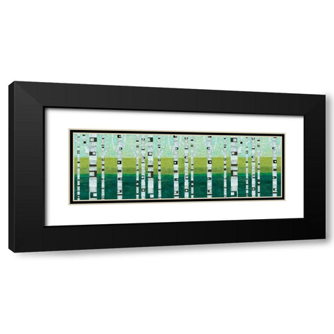 Birches at the Beach Black Modern Wood Framed Art Print with Double Matting by Calkins, Michelle