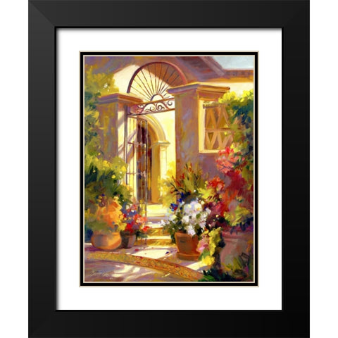 Fragrant Entrance Black Modern Wood Framed Art Print with Double Matting by Carr, Betty