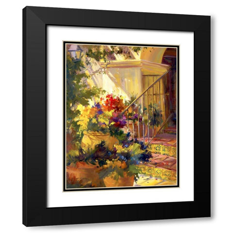 Come on In Black Modern Wood Framed Art Print with Double Matting by Carr, Betty