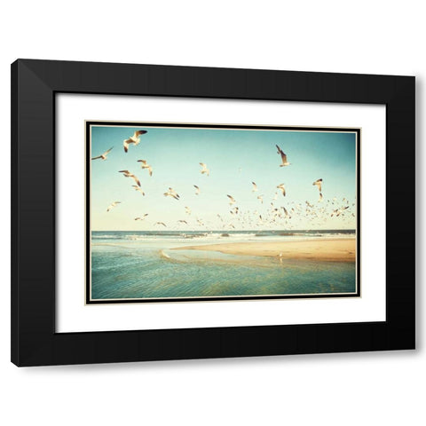 Freedom Black Modern Wood Framed Art Print with Double Matting by Cochrane, Carolyn