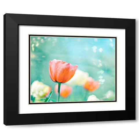Garden of Dreams Black Modern Wood Framed Art Print with Double Matting by Cochrane, Carolyn