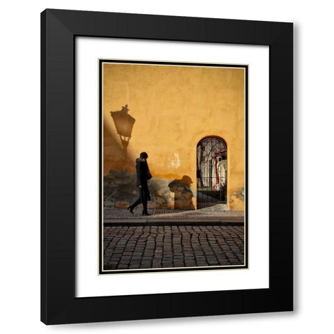 MalÃƒÂ¡ Strana Black Modern Wood Framed Art Print with Double Matting by Corso, Stefano