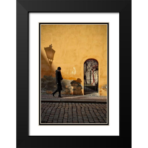 MalÃƒÂ¡ Strana Black Modern Wood Framed Art Print with Double Matting by Corso, Stefano