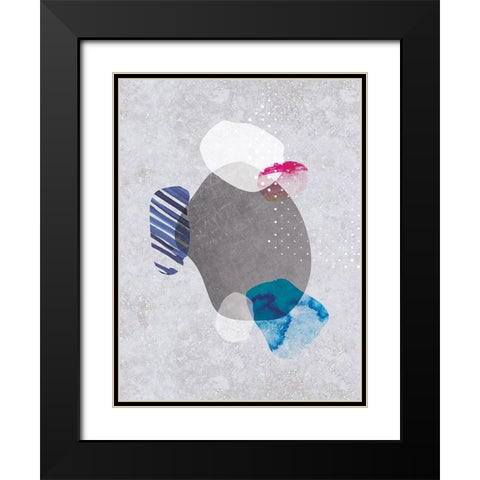 Tidal Impressions No. 2 Black Modern Wood Framed Art Print with Double Matting by Duncan-He, Louis