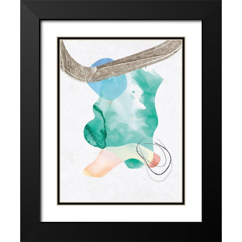 Eternal Radiance No. 2 Black Modern Wood Framed Art Print with Double Matting by Duncan-He, Louis