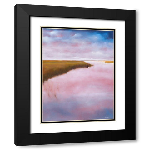 Lowlands Black Modern Wood Framed Art Print with Double Matting by Diliberto, Michael A.