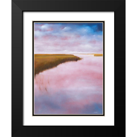 Lowlands Black Modern Wood Framed Art Print with Double Matting by Diliberto, Michael A.