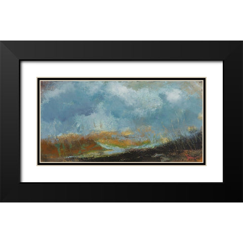 Spires Black Modern Wood Framed Art Print with Double Matting by Dennis, Patrick