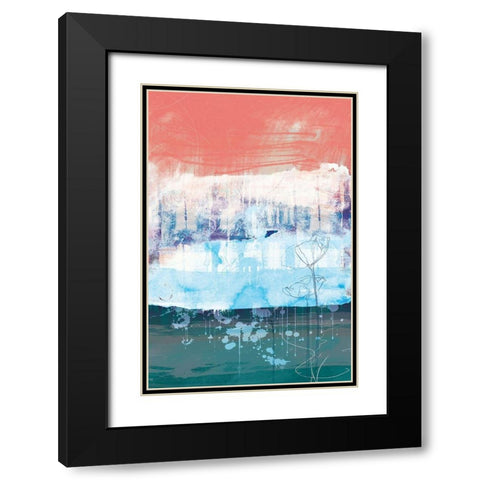 Unexpected Bloom No. 1 Black Modern Wood Framed Art Print with Double Matting by Duncan-He, Louis