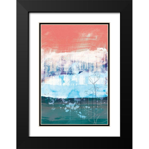 Unexpected Bloom No. 1 Black Modern Wood Framed Art Print with Double Matting by Duncan-He, Louis
