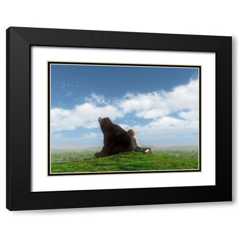 Cloud Watchers Black Modern Wood Framed Art Print with Double Matting by Decker, Cynthia