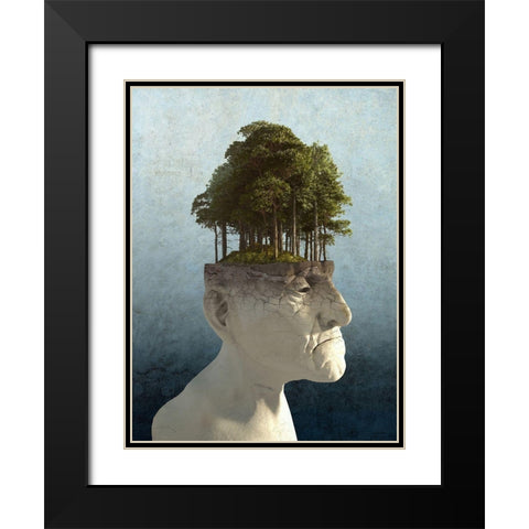 Personal Growth Black Modern Wood Framed Art Print with Double Matting by Decker, Cynthia