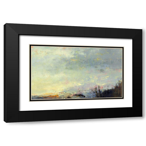 No Reception Black Modern Wood Framed Art Print with Double Matting by Dennis, Patrick