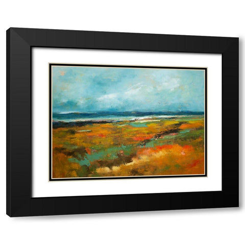 Benchmarks Black Modern Wood Framed Art Print with Double Matting by Dennis, Patrick