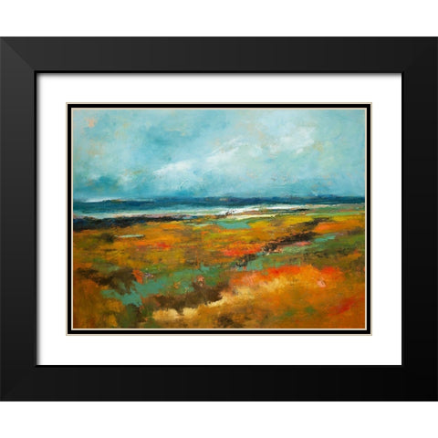Benchmarks Black Modern Wood Framed Art Print with Double Matting by Dennis, Patrick