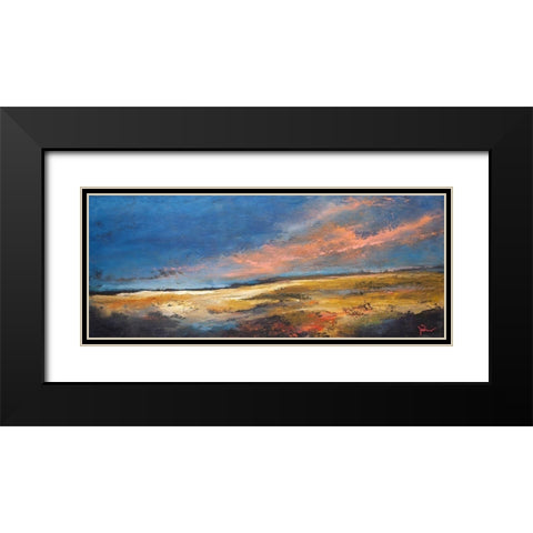 Ranch Romance Black Modern Wood Framed Art Print with Double Matting by Dennis, Patrick