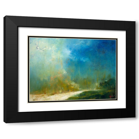 The Path Black Modern Wood Framed Art Print with Double Matting by Dennis, Patrick