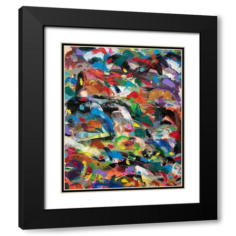 Meditations No. 3 Black Modern Wood Framed Art Print with Double Matting by Dick, Steven