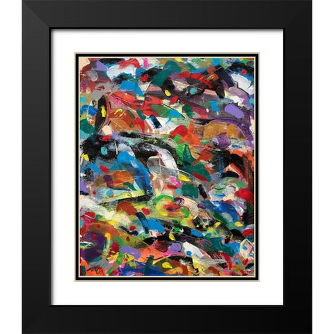 Meditations No. 3 Black Modern Wood Framed Art Print with Double Matting by Dick, Steven