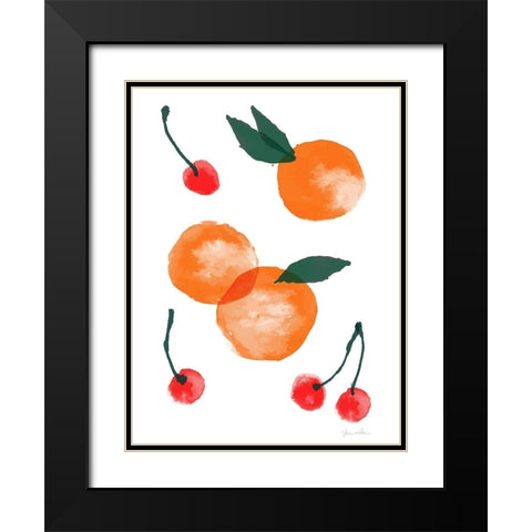 California Fruit Black Modern Wood Framed Art Print with Double Matting by Donahue, Shane