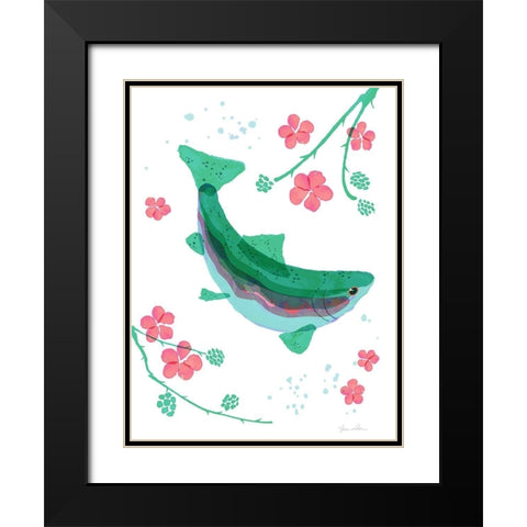 Creek Life Black Modern Wood Framed Art Print with Double Matting by Donahue, Shane