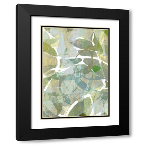 Garden Breeze Black Modern Wood Framed Art Print with Double Matting by Dubois, Lori