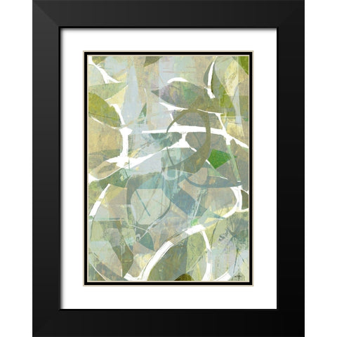 Garden Breeze Black Modern Wood Framed Art Print with Double Matting by Dubois, Lori