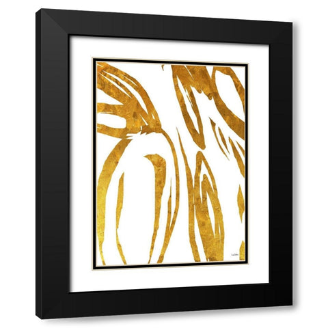 Jungle Chic Black Modern Wood Framed Art Print with Double Matting by Dubois, Lori