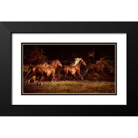 Fire and Grace Black Modern Wood Framed Art Print with Double Matting by Dearing, Lisa