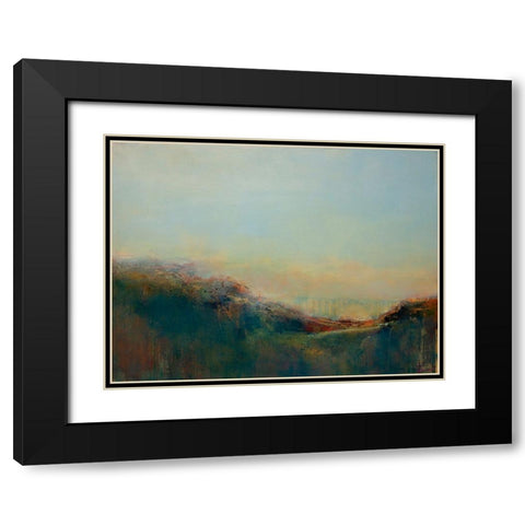 Bixby Black Modern Wood Framed Art Print with Double Matting by Dennis, Patrick