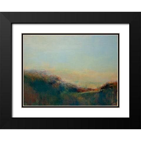 Bixby Black Modern Wood Framed Art Print with Double Matting by Dennis, Patrick