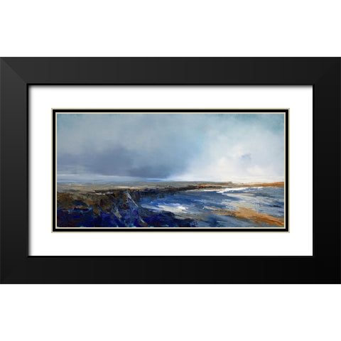 Jagged Point Black Modern Wood Framed Art Print with Double Matting by Dennis, Patrick