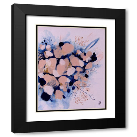 Blooming Beauty Black Modern Wood Framed Art Print with Double Matting by DelValle, Patty