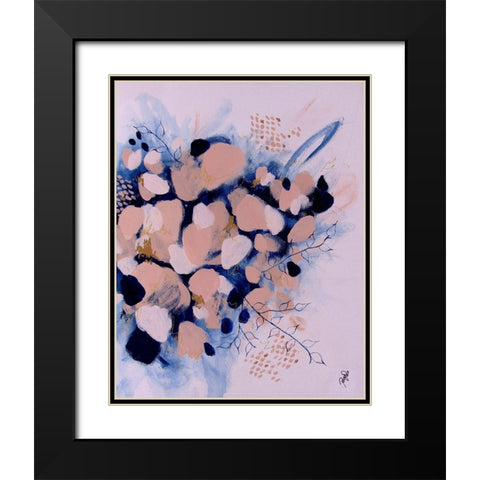 Blooming Beauty Black Modern Wood Framed Art Print with Double Matting by DelValle, Patty
