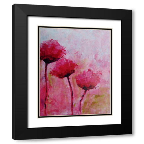 Perceptions Black Modern Wood Framed Art Print with Double Matting by DelValle, Patty