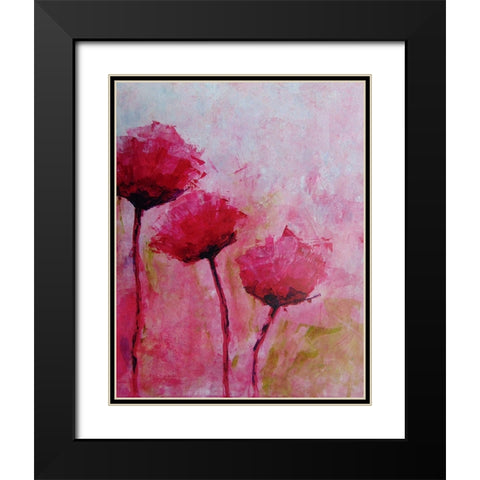 Perceptions Black Modern Wood Framed Art Print with Double Matting by DelValle, Patty