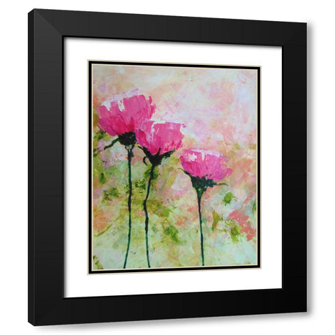 Wide Open Black Modern Wood Framed Art Print with Double Matting by DelValle, Patty