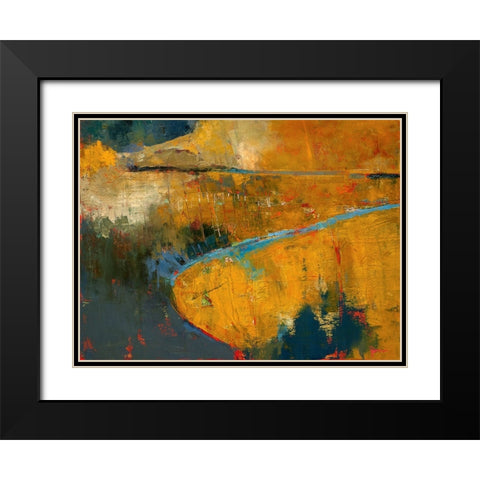 Caskey 1 Black Modern Wood Framed Art Print with Double Matting by Dennis, Patrick