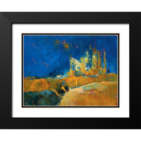 Caskey 2 Black Modern Wood Framed Art Print with Double Matting by Dennis, Patrick
