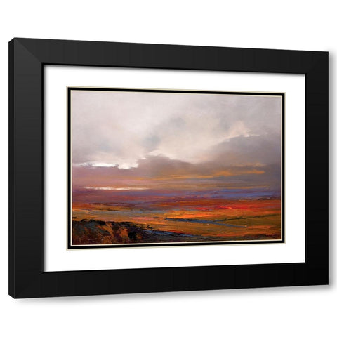 Crossroads Black Modern Wood Framed Art Print with Double Matting by Dennis, Patrick
