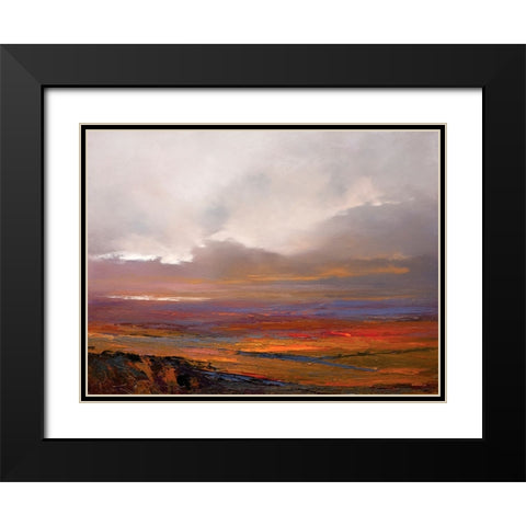 Crossroads Black Modern Wood Framed Art Print with Double Matting by Dennis, Patrick
