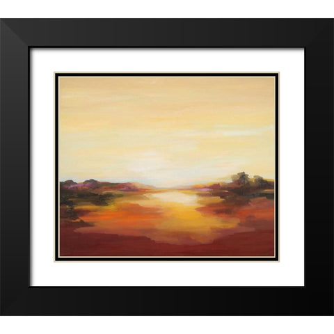Opening Black Modern Wood Framed Art Print with Double Matting by Davies, Sarah