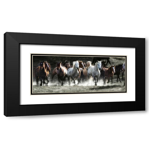 Renegades Black Modern Wood Framed Art Print with Double Matting by Dearing, Lisa