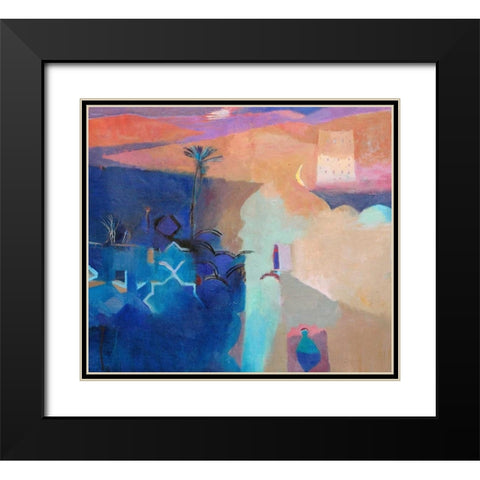 Door to the Kasbah Black Modern Wood Framed Art Print with Double Matting by Dudgeon, Gerry